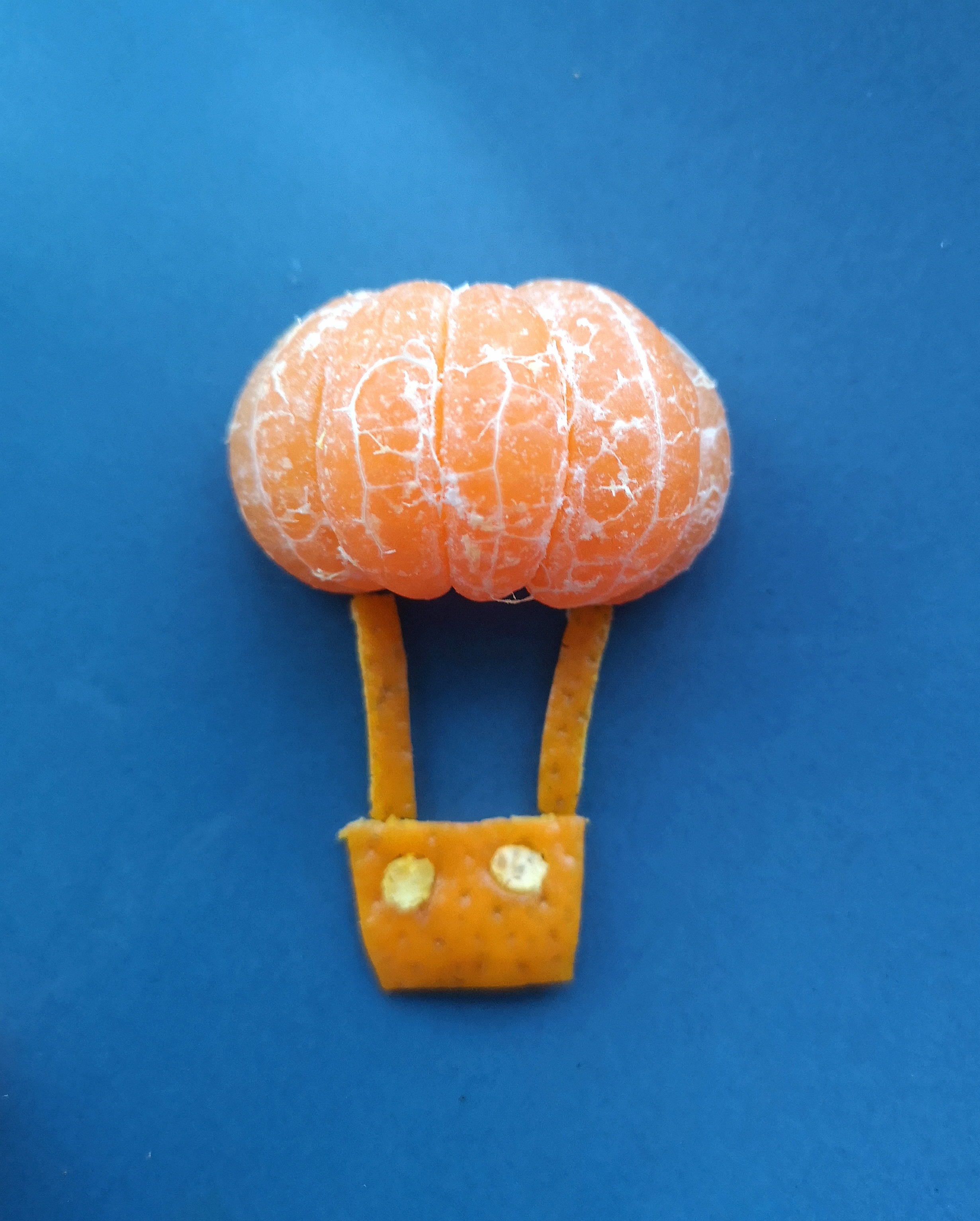 创意水果摆盘——蜜桔热气球