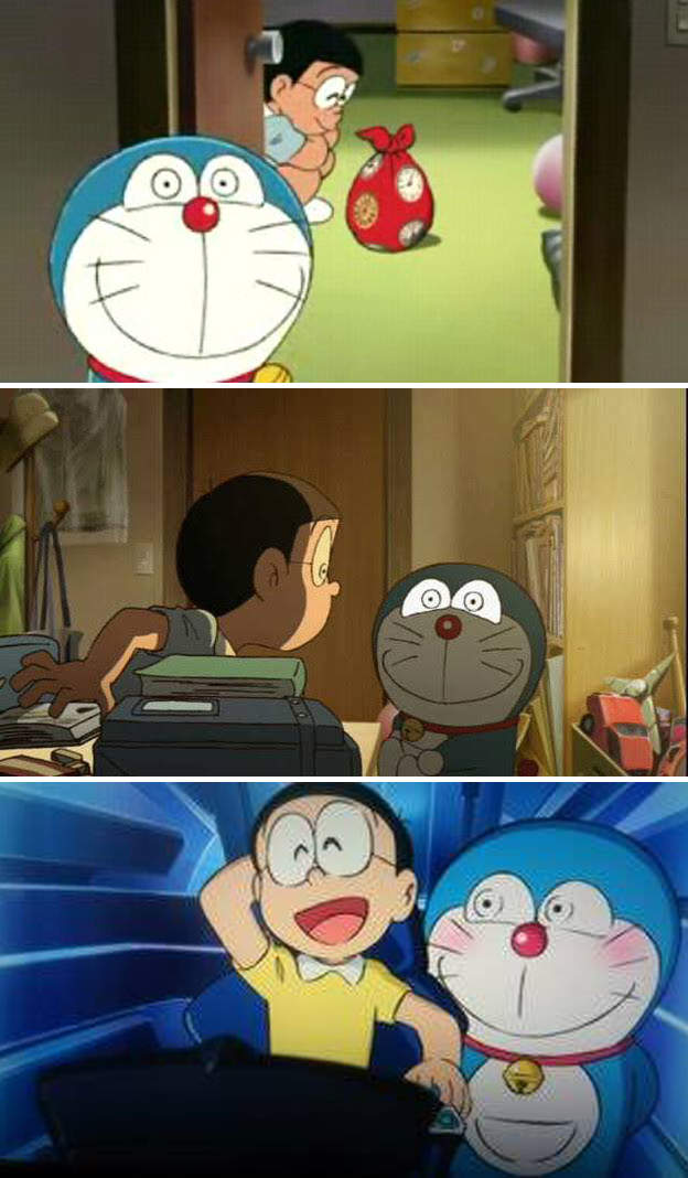 哆啦a梦温暖的眼神?它好像永远对着你笑,笑得你心里发寒!