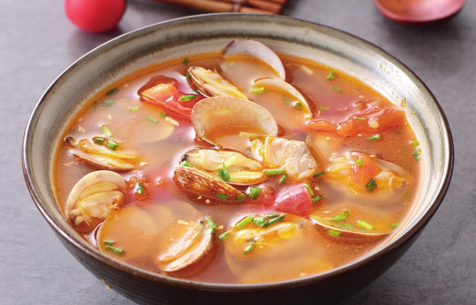 西红柿鲜蛤汤?没喝过不要紧,要紧的是学会了还不赶紧做吗