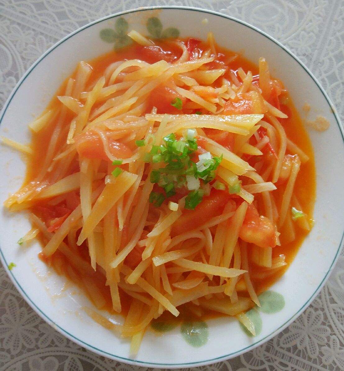 茄汁土豆丝图片