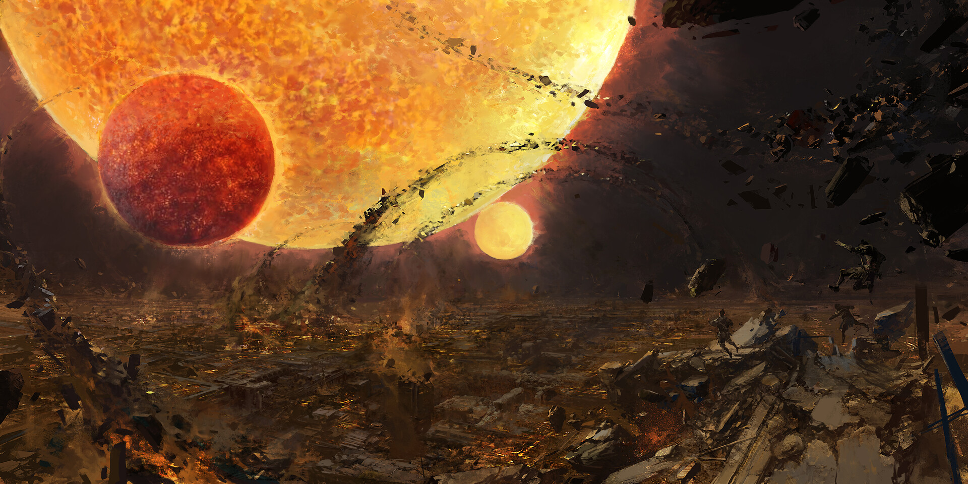 一组震撼的科幻场景插画欣赏!不仅具有视觉冲击力而且脑洞大开!