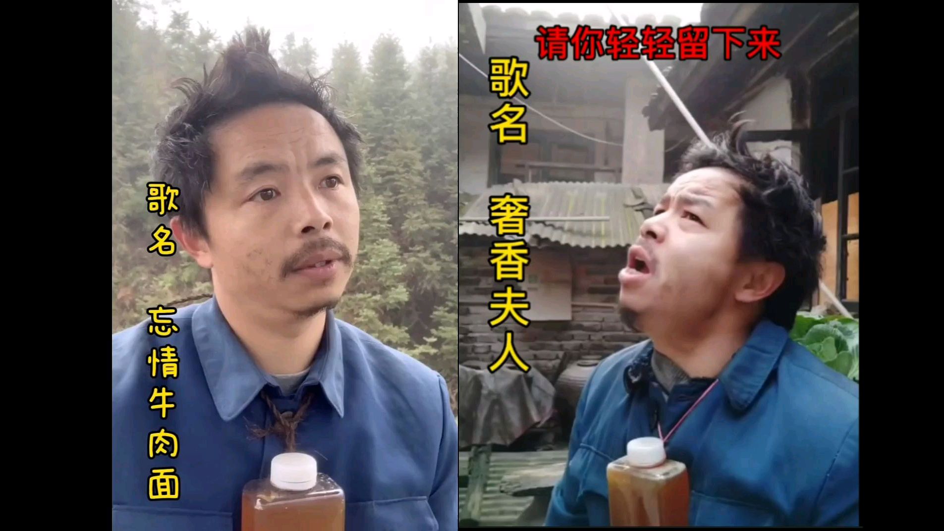 养蜂阿明搞笑表情段子更新《歌名:忘情牛肉面+奢香夫人》