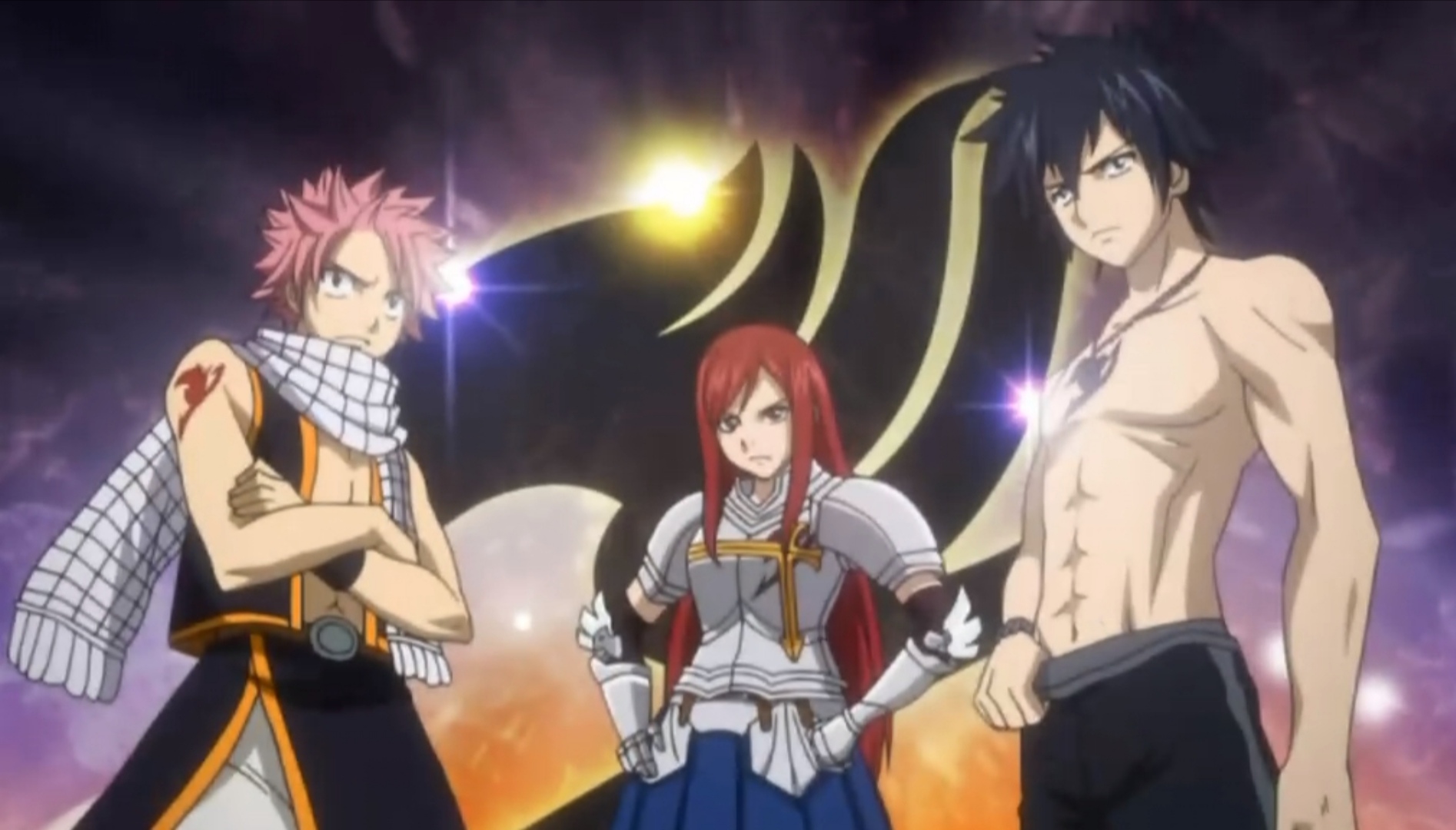 《妖精的尾巴》最强三人组组成战队,纳兹在火车上只有被虐