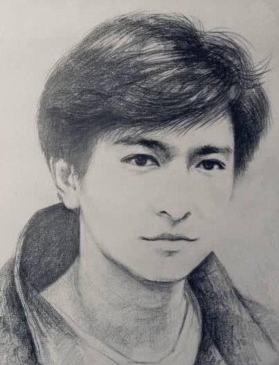 这是大画家曾梵志给刘德华画的肖像,咋觉得有点兵马俑的感觉呢,有木有