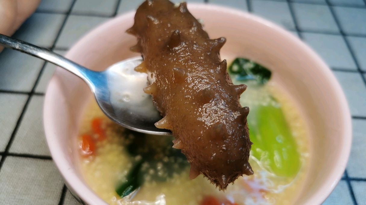 海参小米粥的做法及如何泡发海参,详细讲解教程,一看就会
