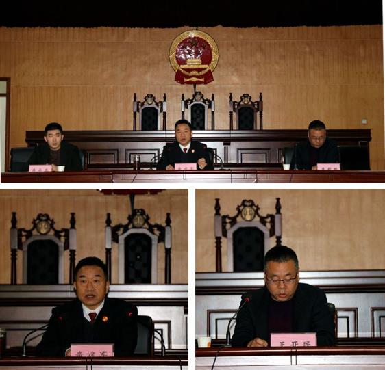 临渭法院党组书记,院长童建军为党员干警讲授主题教育专题党课