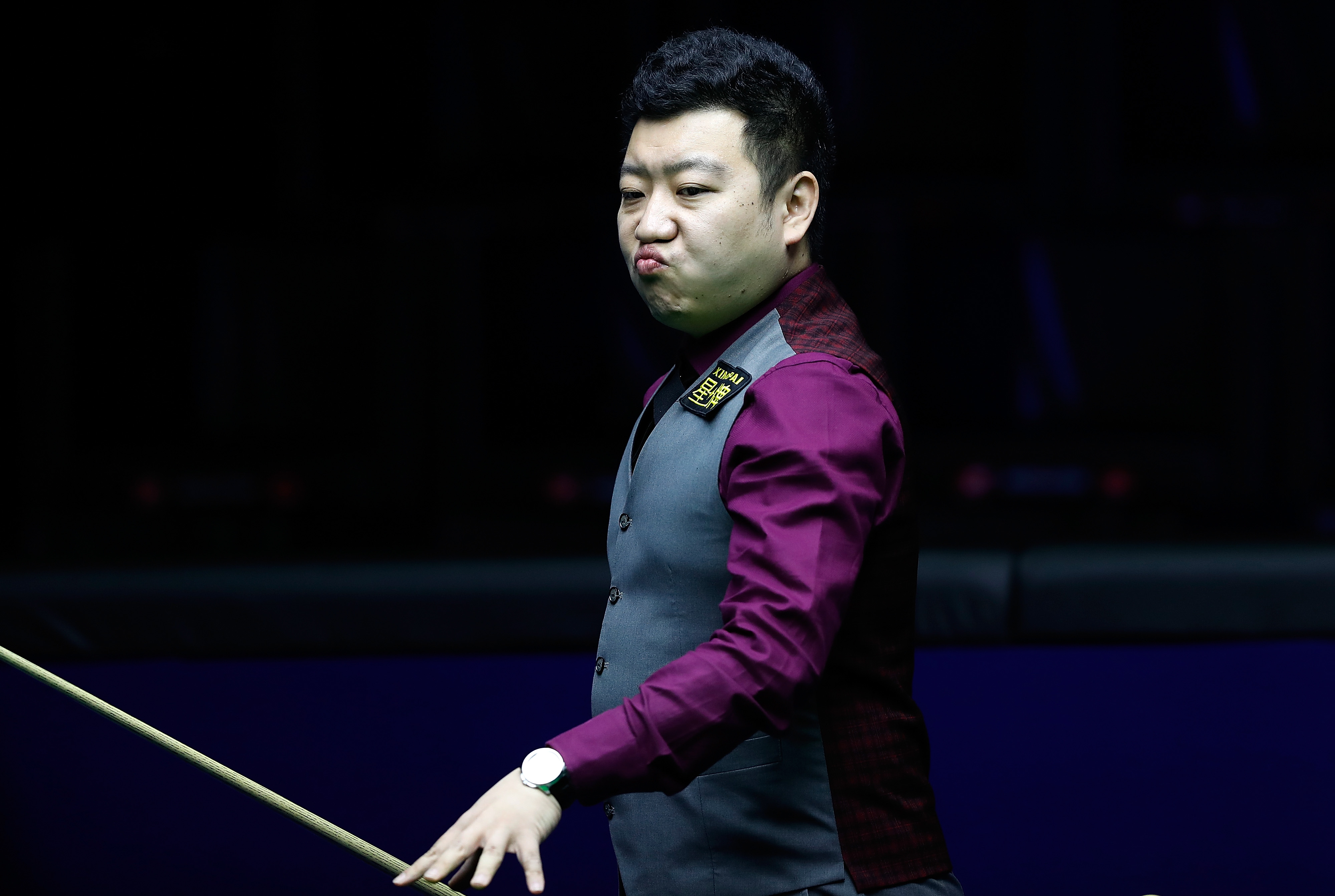 北京,2019年4月4日    (体育)(2)斯诺克——中国公开赛:李行无缘八强