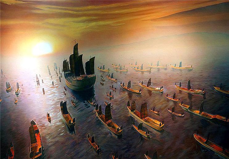 郑和下西洋,如何辨别航行方向,船队的动力又是从何而来