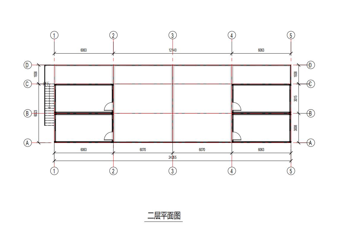 集装箱3×6房屋二层设计平面图