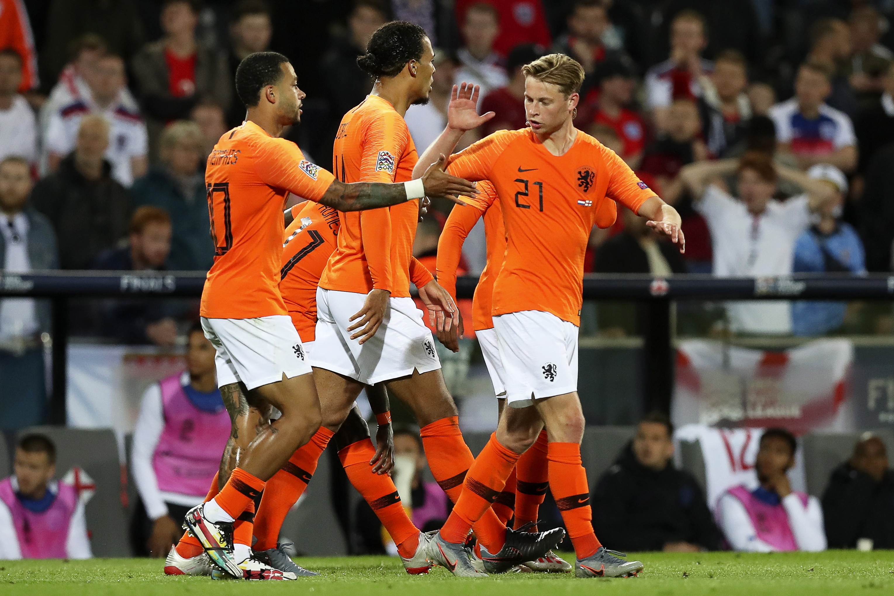 足球——欧洲国家联赛:荷兰晋级决赛(2)