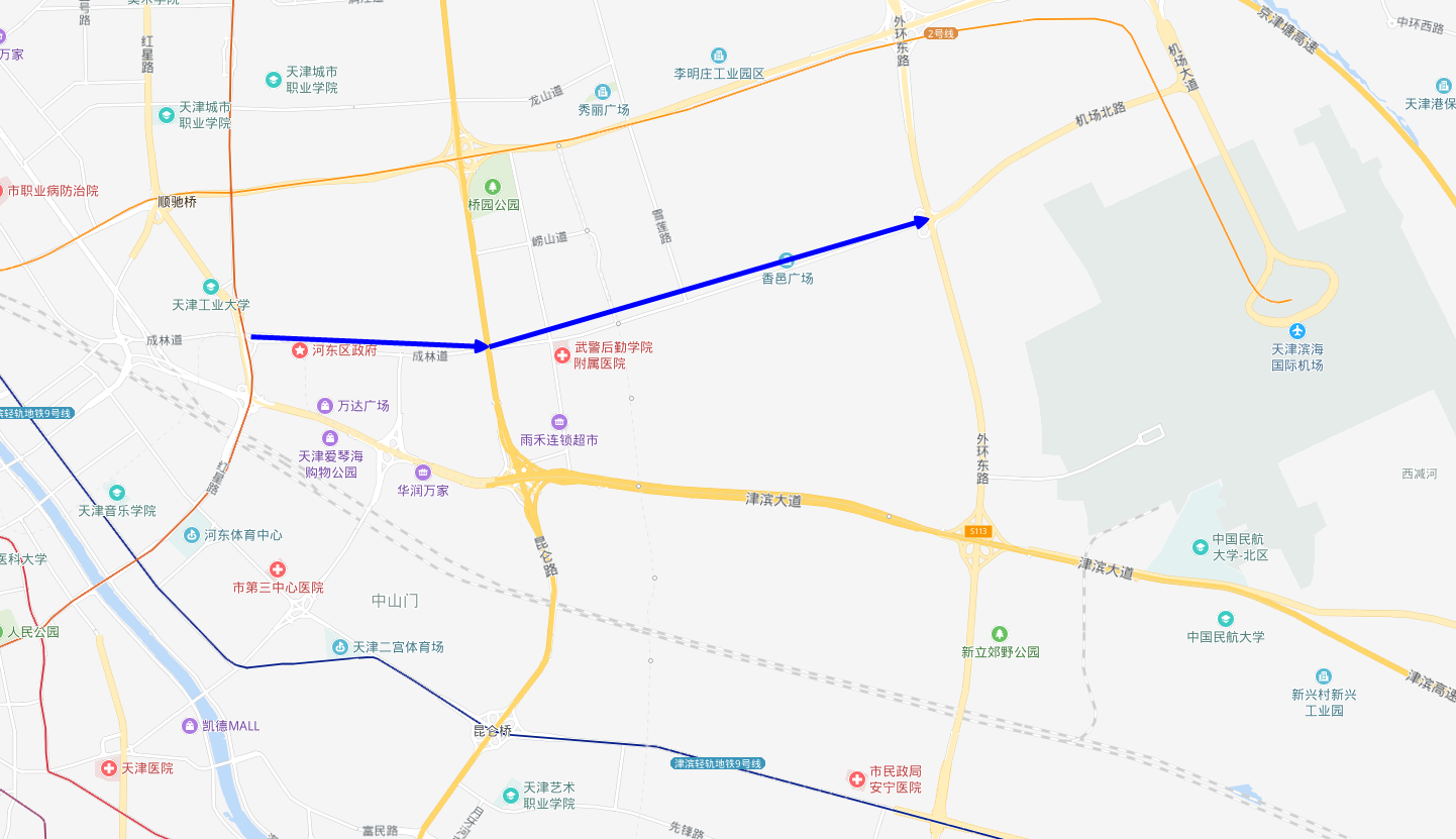 天津市快速路线路图图片