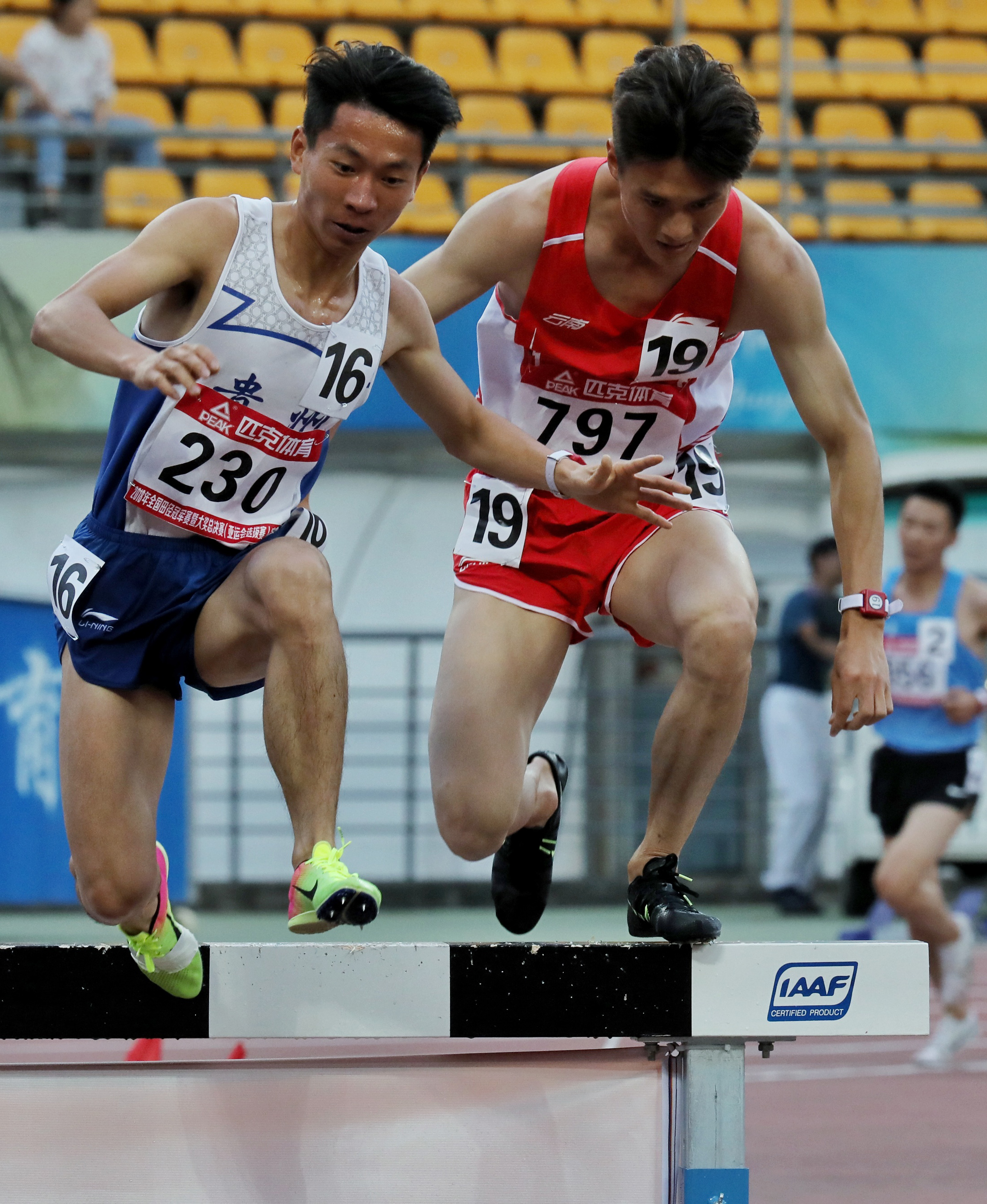 田径——2018全国田径冠军赛:男子3000米障碍赛况