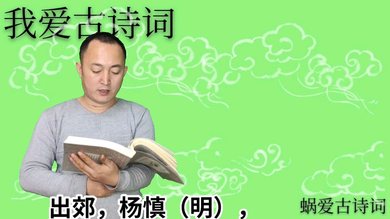 [图]诵读明朝杨慎的《出郊》,白鹭忽飞来,点破秧针绿