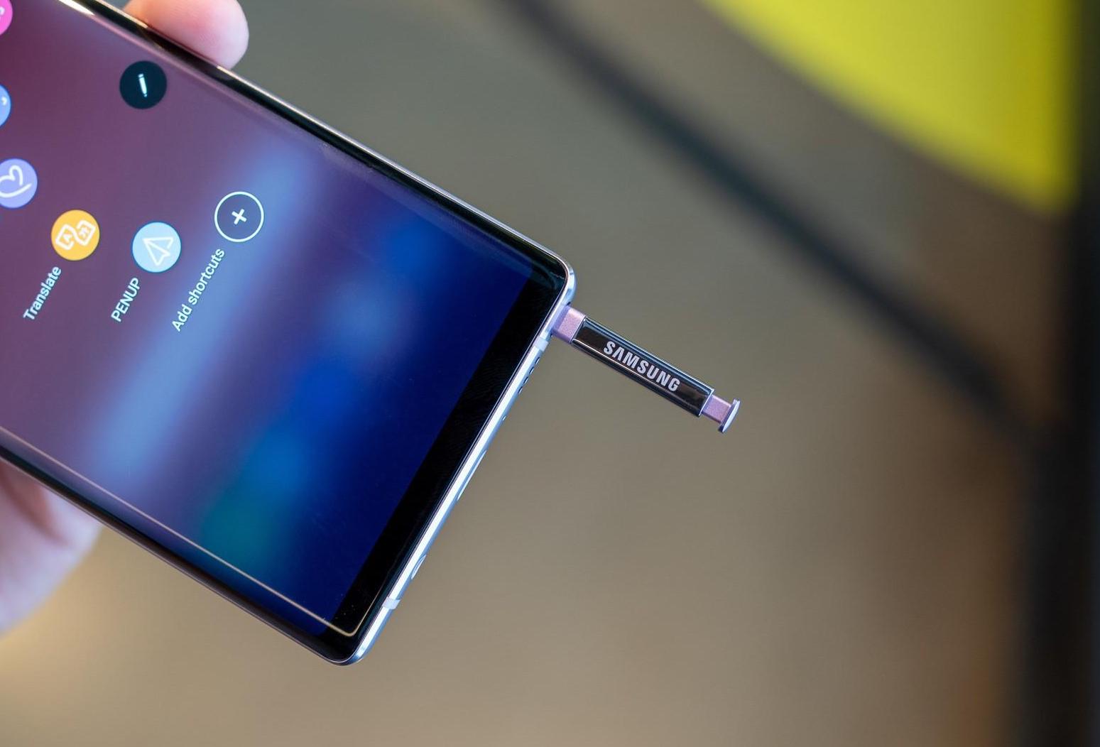 三星 note 9 触控笔:充电 40 秒,使用 30 分钟,但没有电池