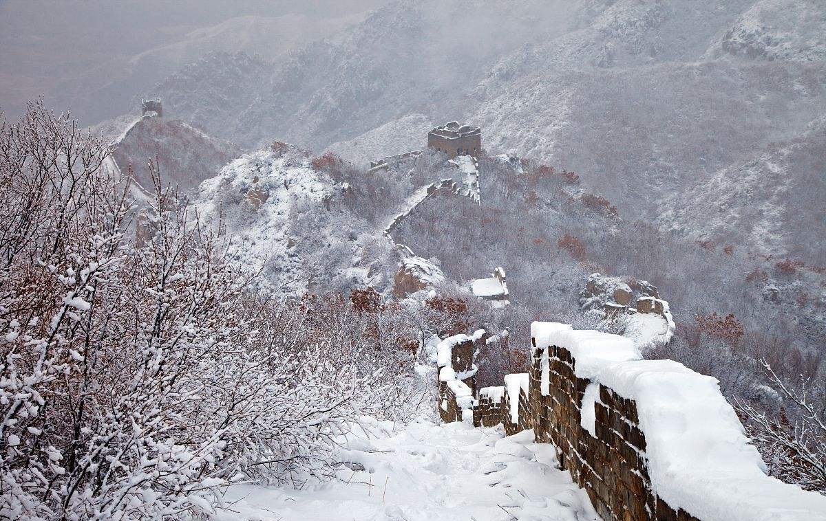 雪意長城,北國風光