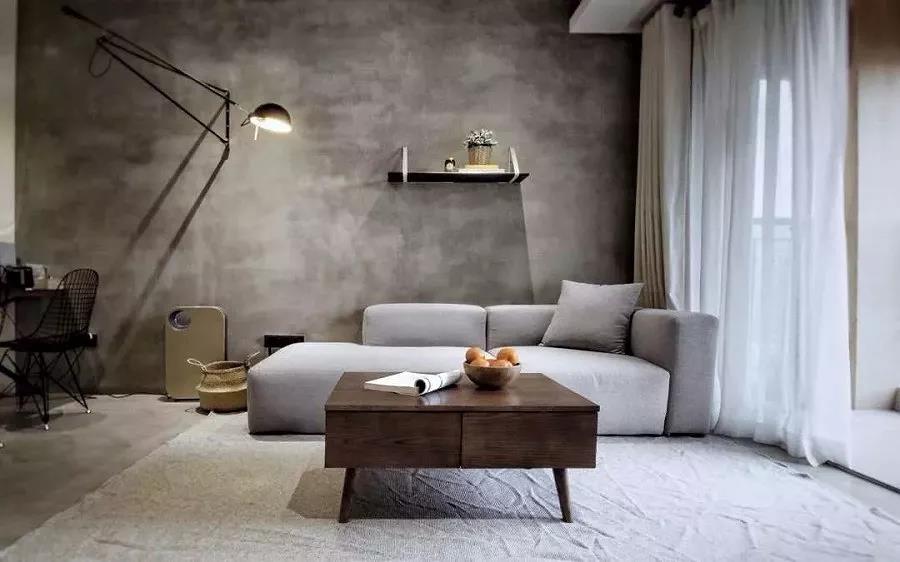 装修房子时,水泥灰墙面怎么搭配才能更显高级时尚范