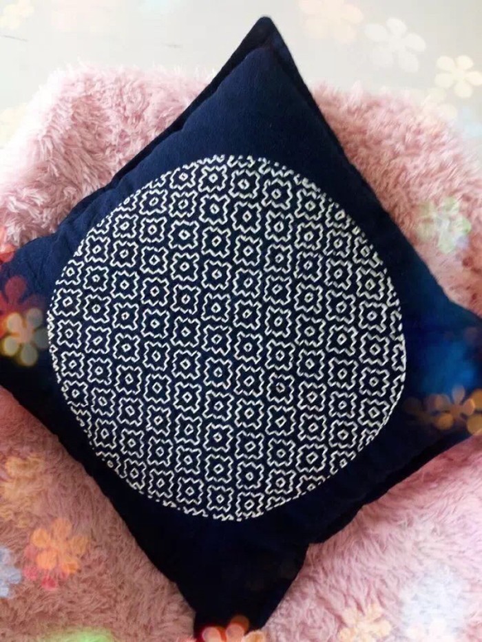 刺子绣1:简单的直针绣,可变出千百种刺子绣,适合新手收藏练习