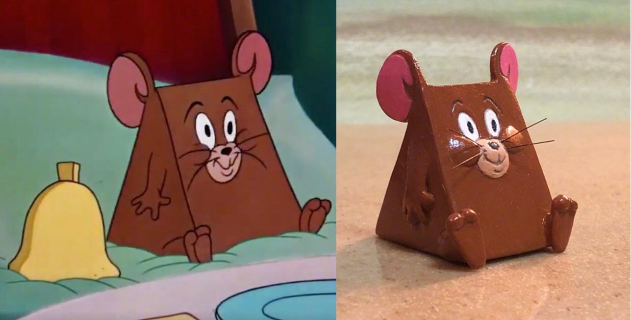 "汤姆猫沙雕周边"系列又更新了!杰瑞惨遭手办化,变成了三角形