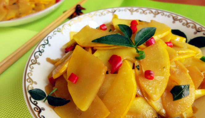 清炒笋瓜——清热解毒颜色金黄的高颜值家常菜系!