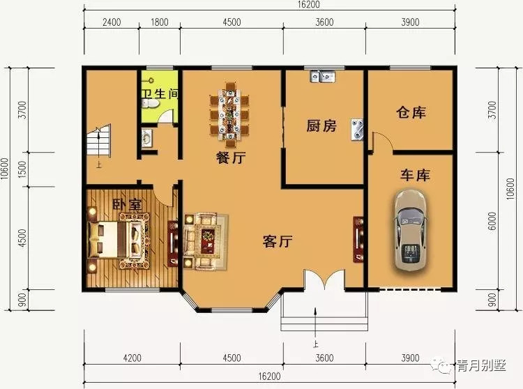 16米×10.6米三层小别墅,简单大气易施工,营造一个温馨的家
