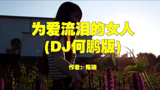 [图]陈瑞的一首DJ版《为爱流泪的女人》，节奏超棒，情绪都被感染了