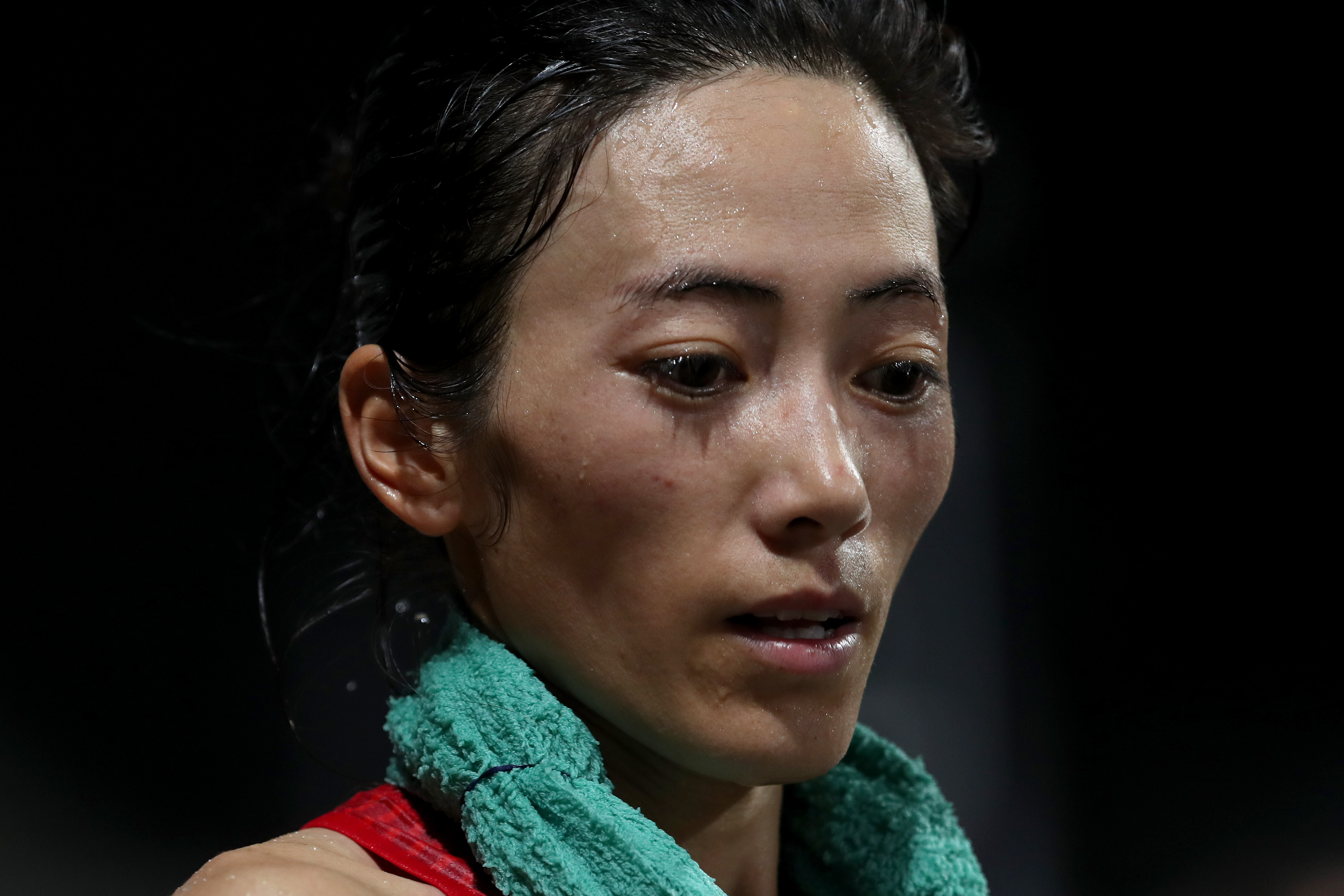 田径——女子50公里竞走:梁瑞夺冠(2)