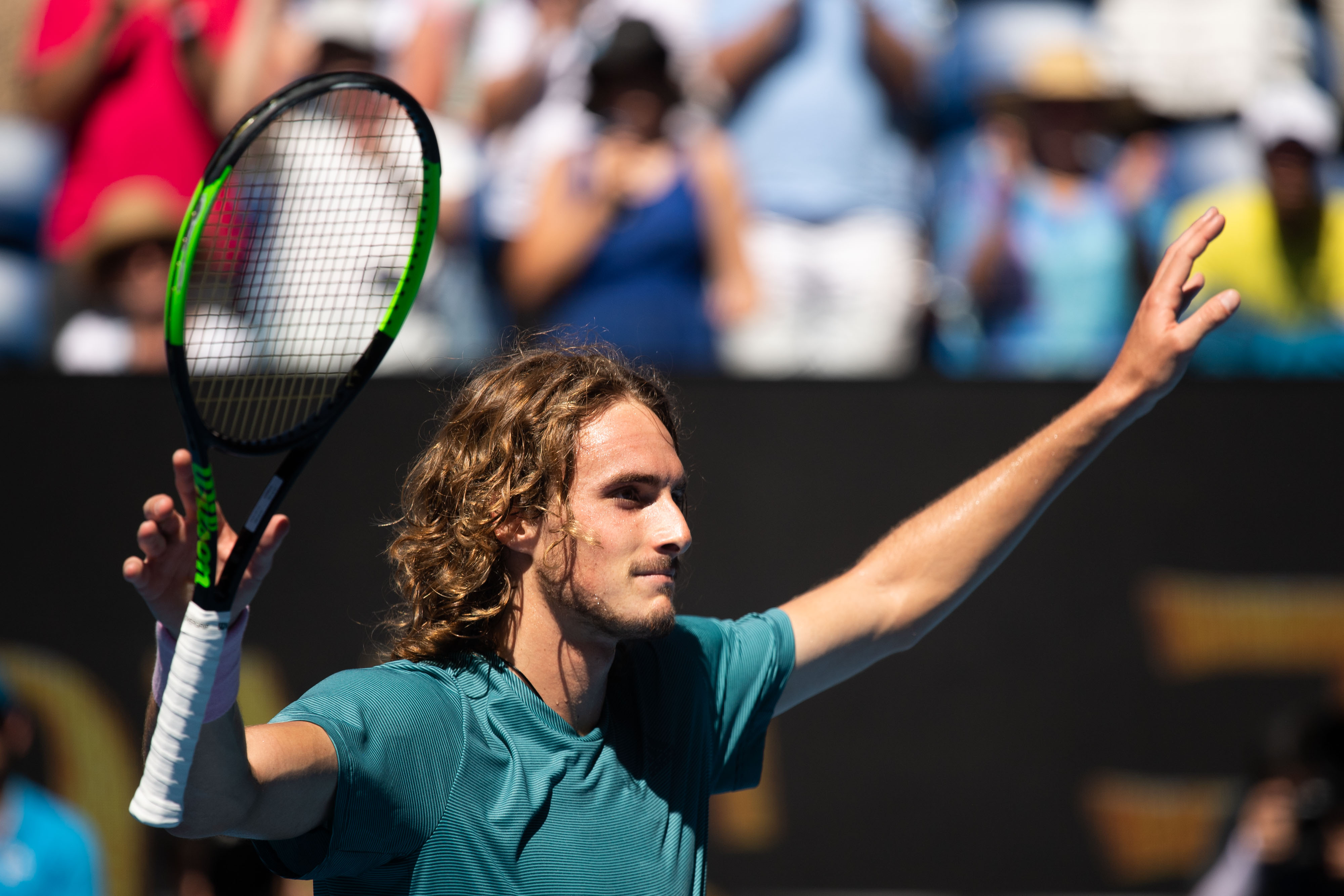 网球——澳网:西西帕斯晋级半决赛(3)