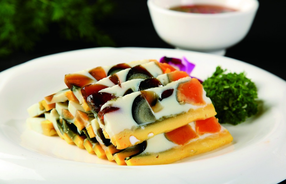 三色协调营养丰富的三色蛋