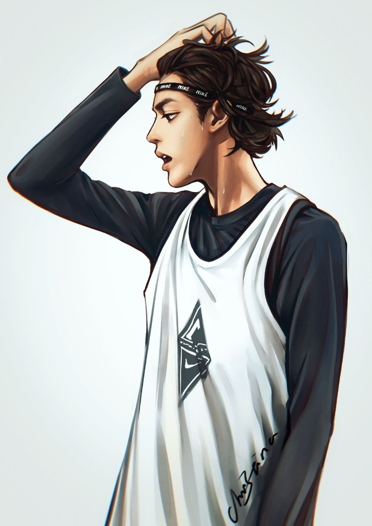 饭绘:热血撕漫篮球少年吴亦凡上线 球场尽情挥洒汗水