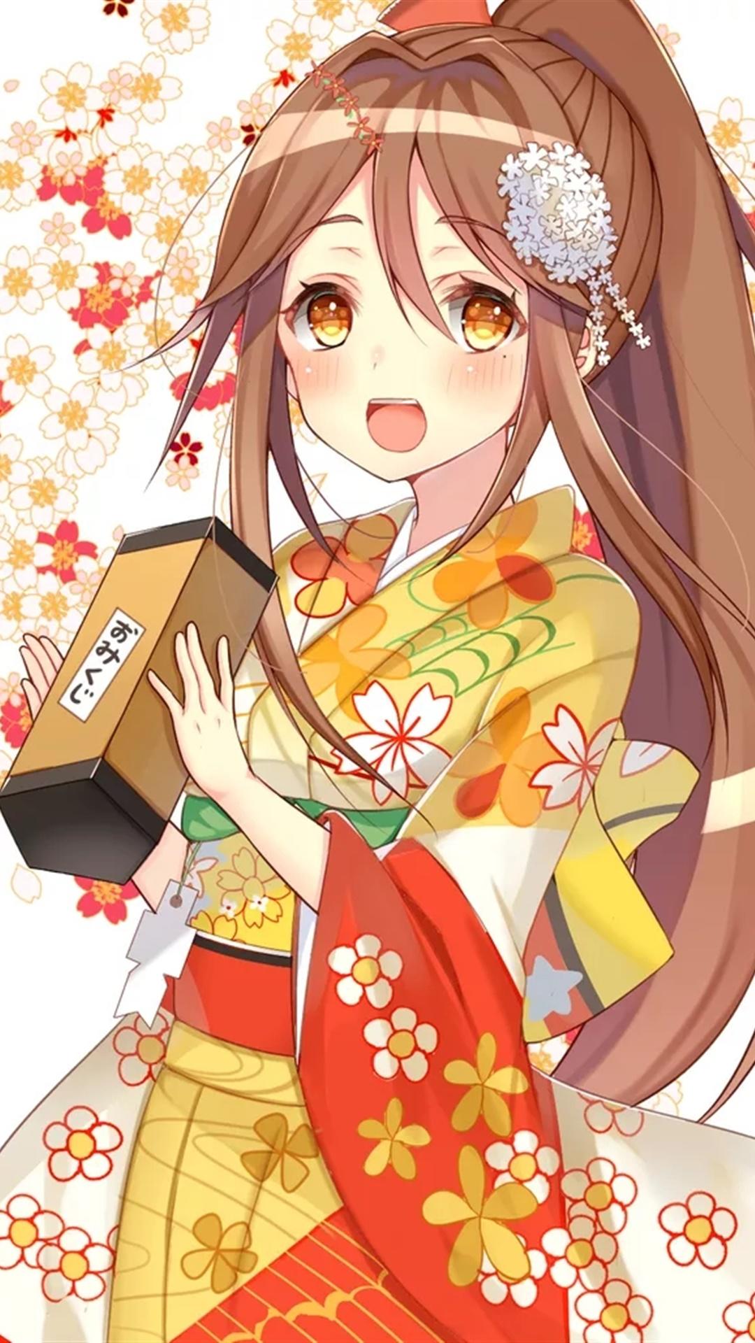 超萌二次元手机壁纸:阳光和服小姐姐,宇宙魔法小仙女,清纯萝莉