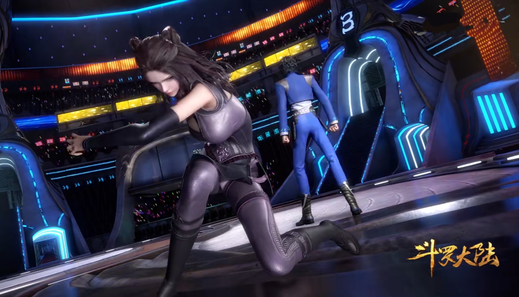 斗罗大陆:唐三与朱竹清战斗,朱竹清用战斗展现她的从容与大气