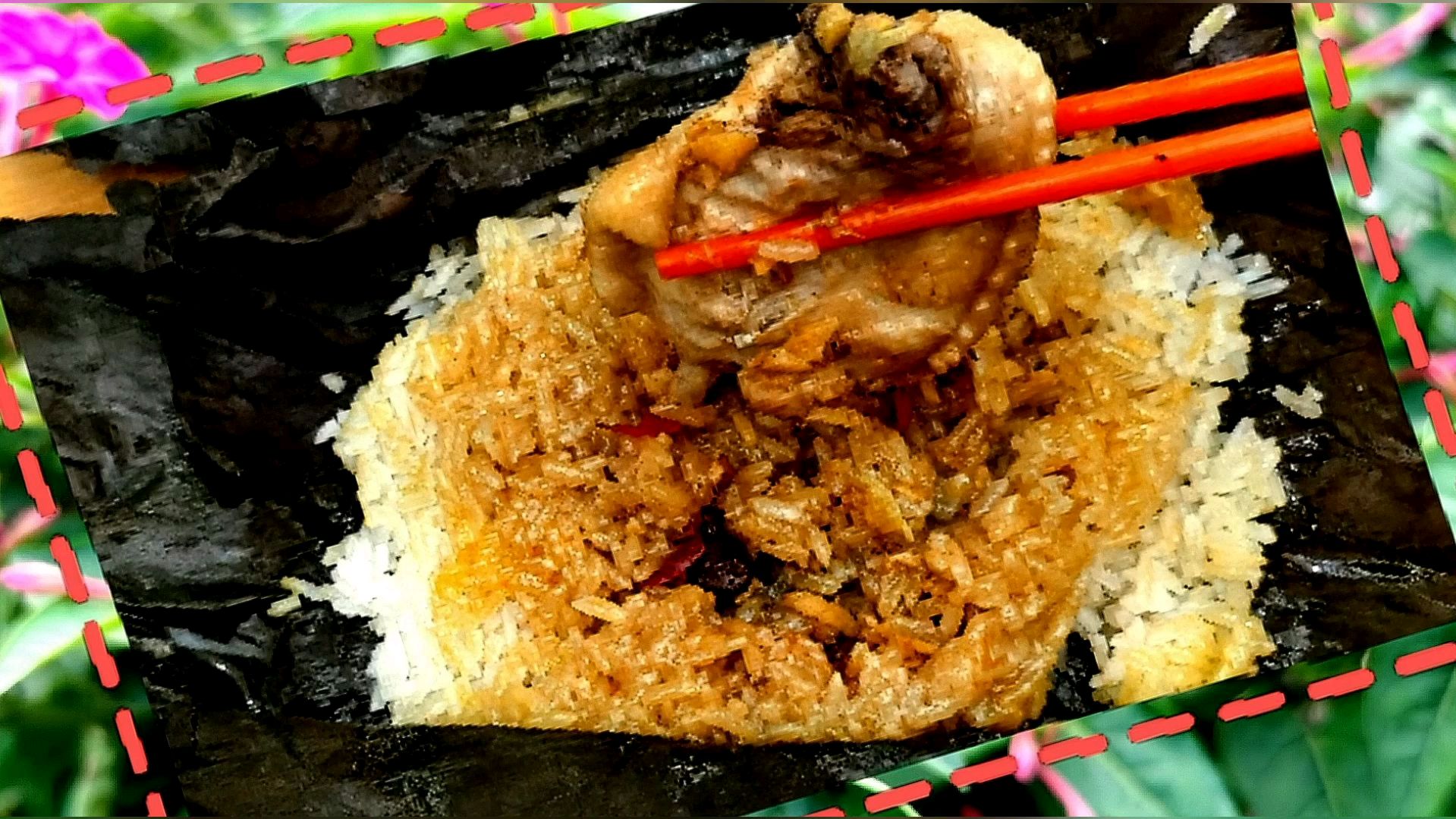 用荷叶做糯米鸡,味美鲜滑,五只都不够吃