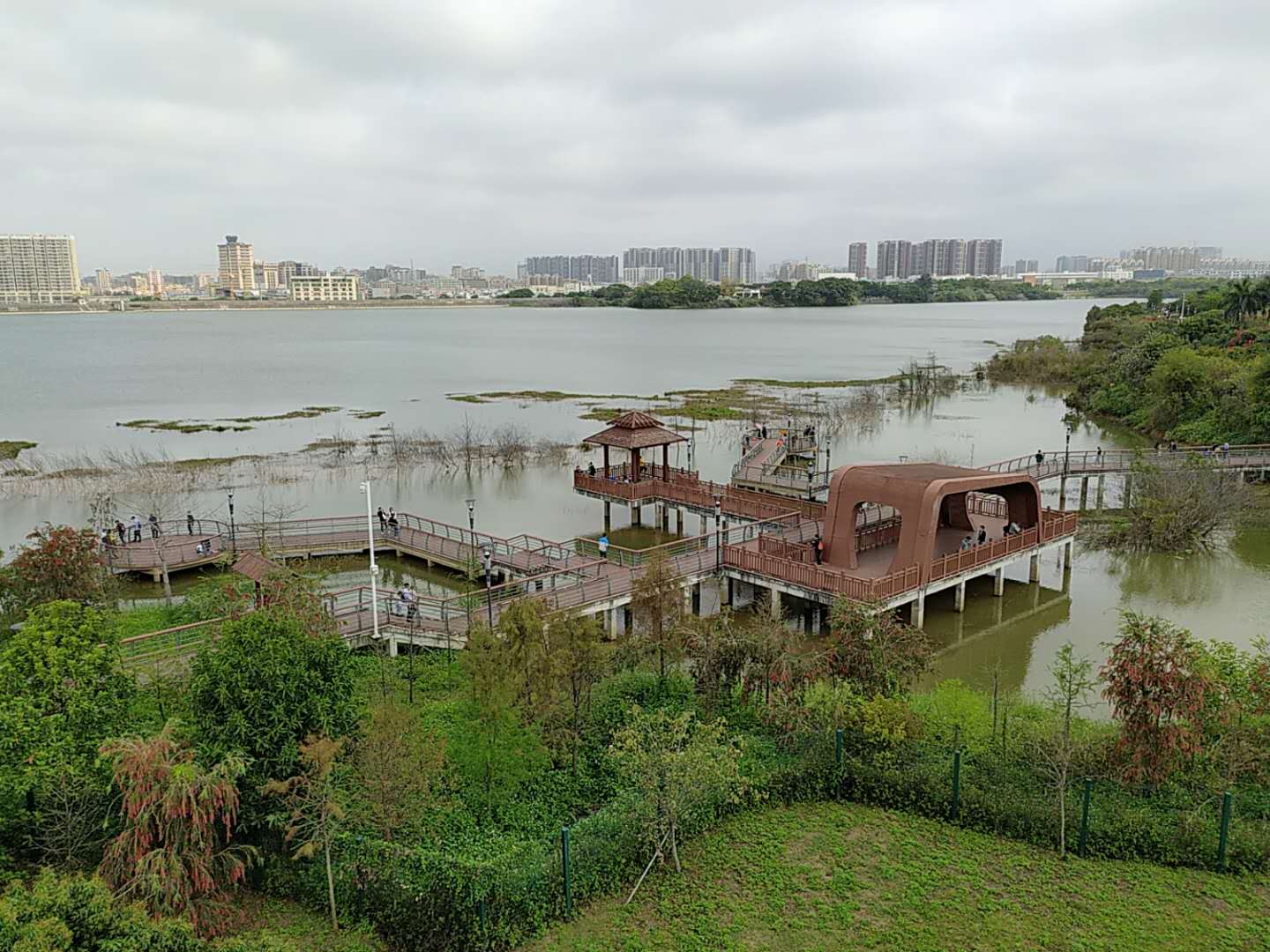 立新湖公园犹如世外桃源人间仙境