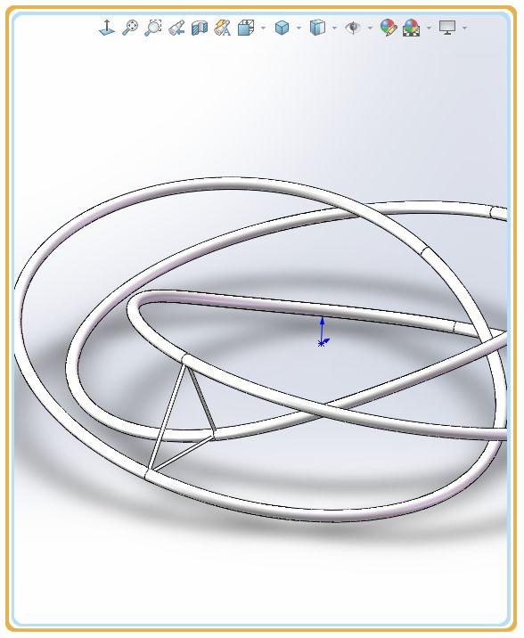 solidworks画的框架莫比乌斯,这个画法很快但要用2016以上的版本