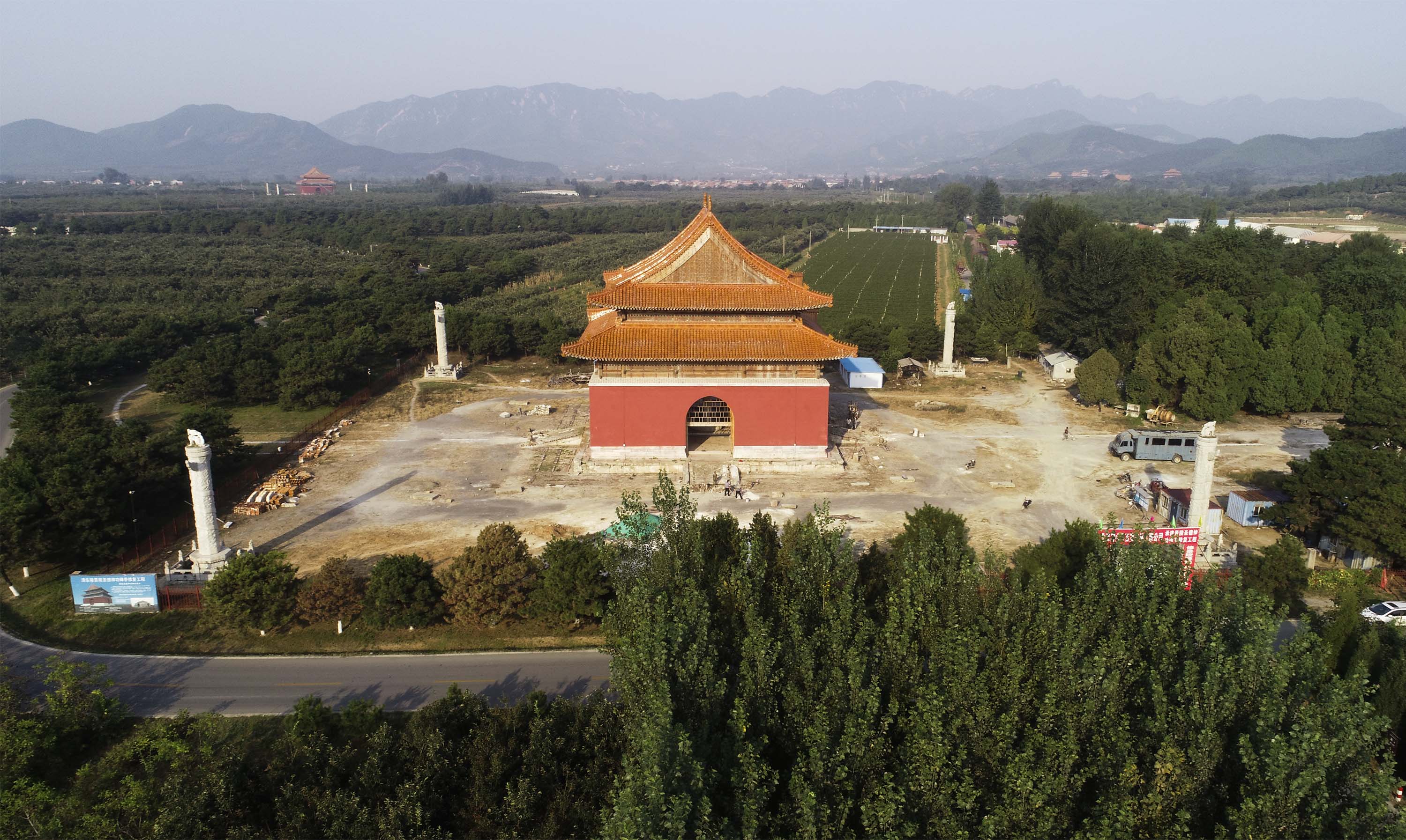 清东陵景陵大碑楼修复工作进展顺利(3)