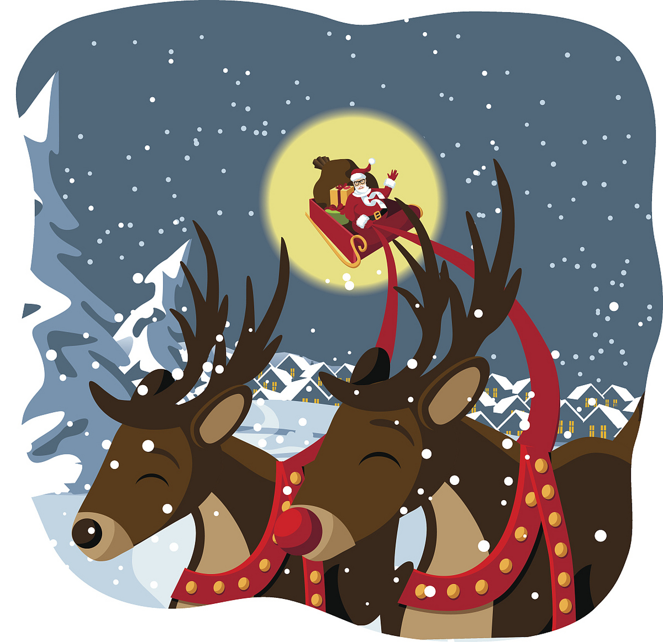 的节日里,有一个问题一直困扰着我:圣诞老人的鹿到底是叫麋鹿还是驯鹿