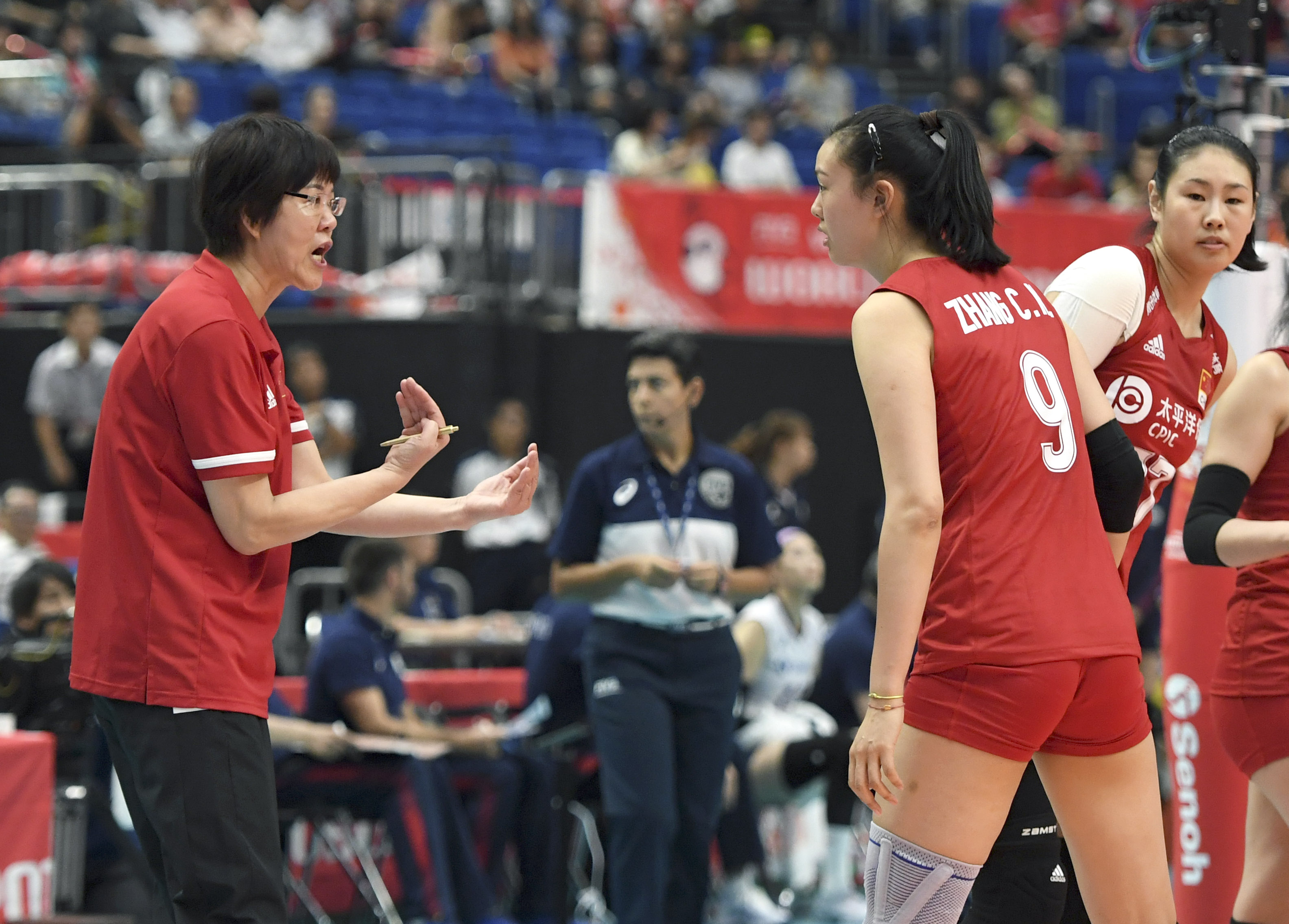 排球——女排世界杯:中国队对阵韩国队