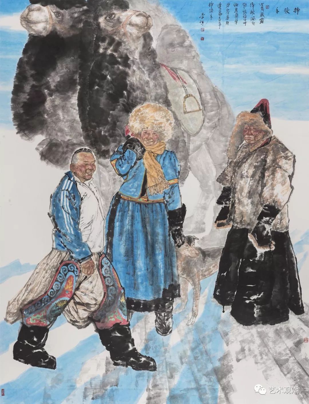 "关注的目光——李洋中国画作品展"中国美术馆展出中