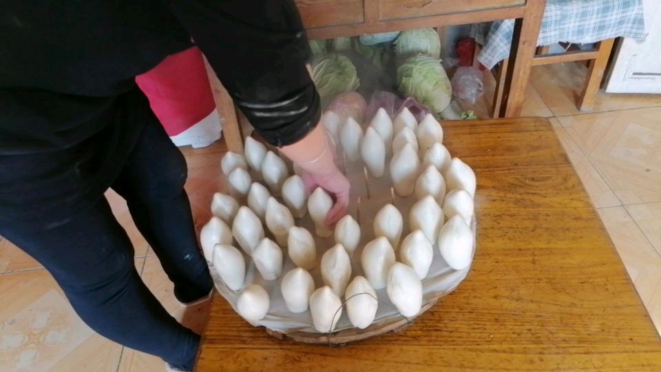 实拍:德州农村的签子馒头制作过程,虽然繁琐但特别好吃
