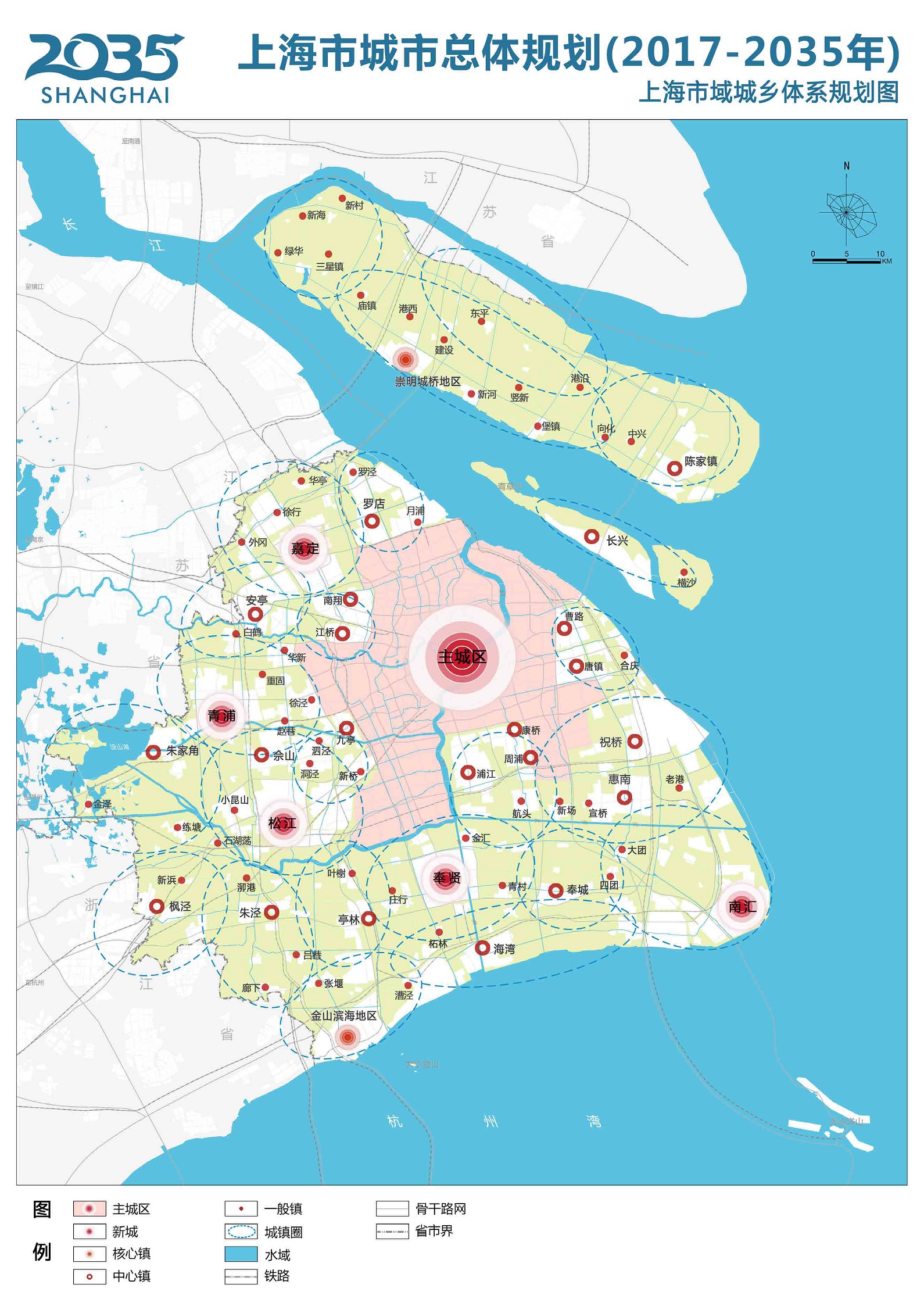 上海城市总体规划2035版最核心的部分:上海未来的城市格局解析