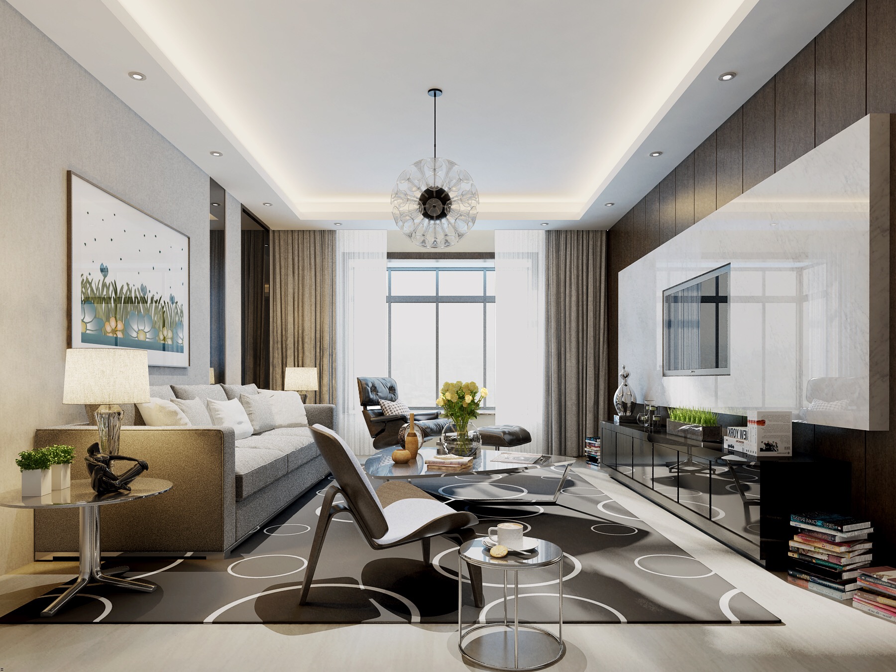 6万块钱装修的125平米的房子,现代风格简直太美了!-名京九合院装修