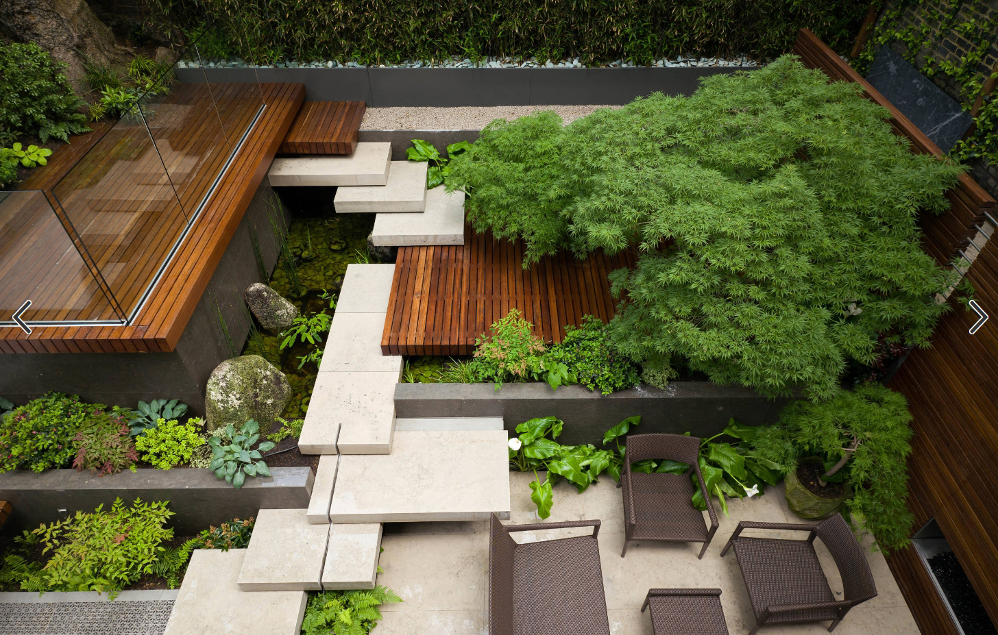 一个院子三层花园,庭院中的跃层,没想到私家花园还可以这么设计