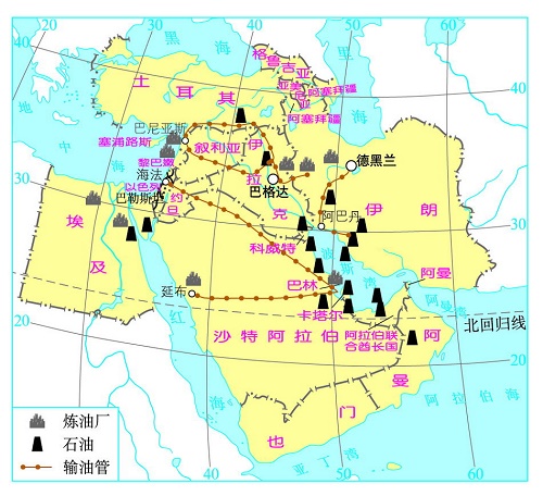 石油的地图标志图片