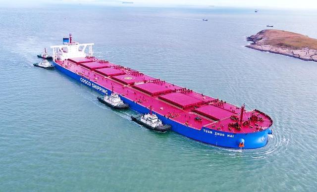 舟山鼠浪湖迎第100艘次40万吨巨轮