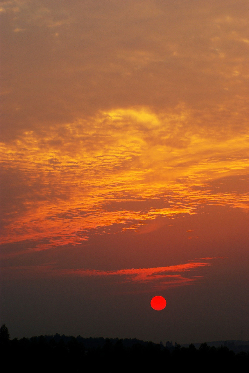 晚霞很美心忧伤, 夕阳无限好,只是近黄昏.