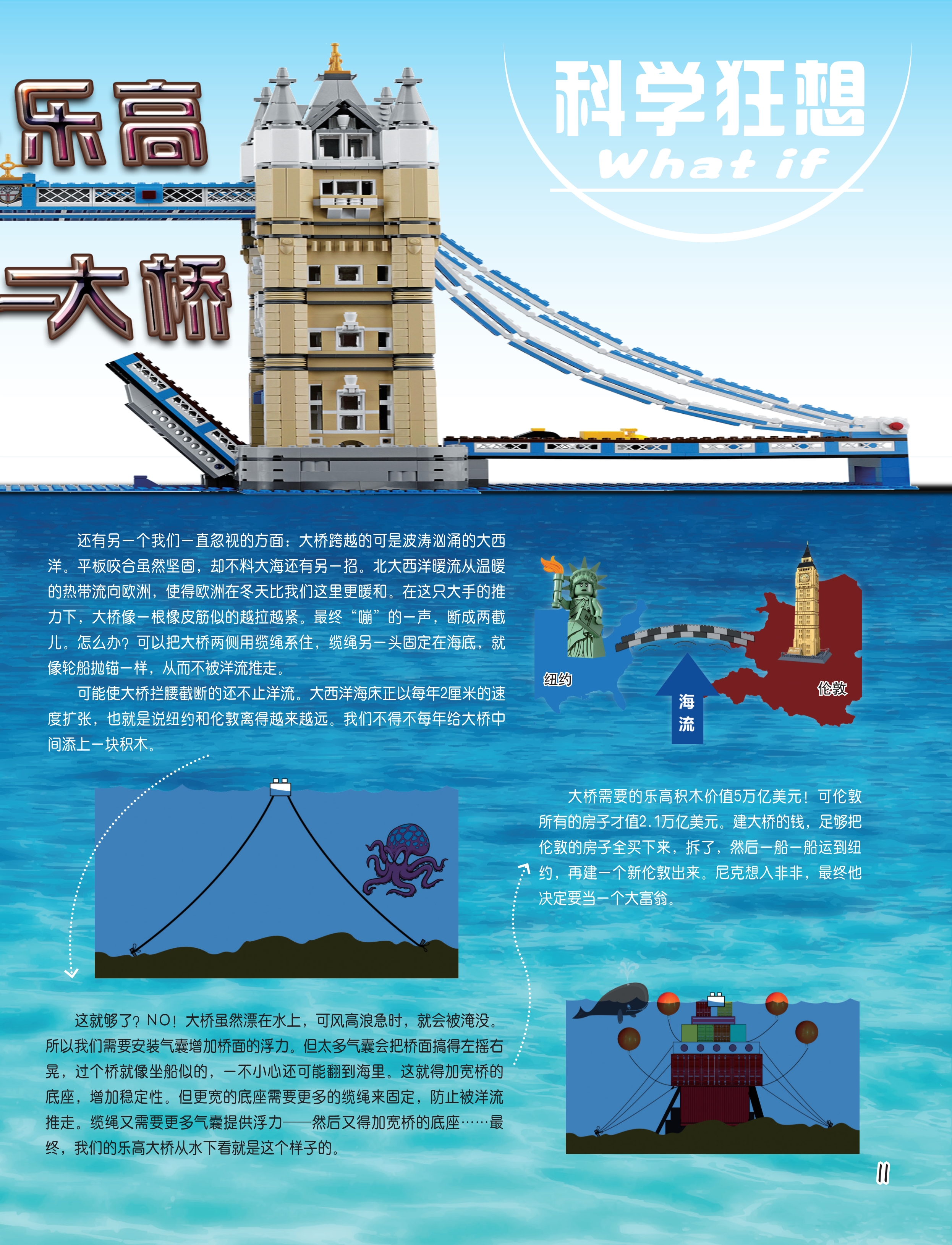 建造乐高跨海大桥