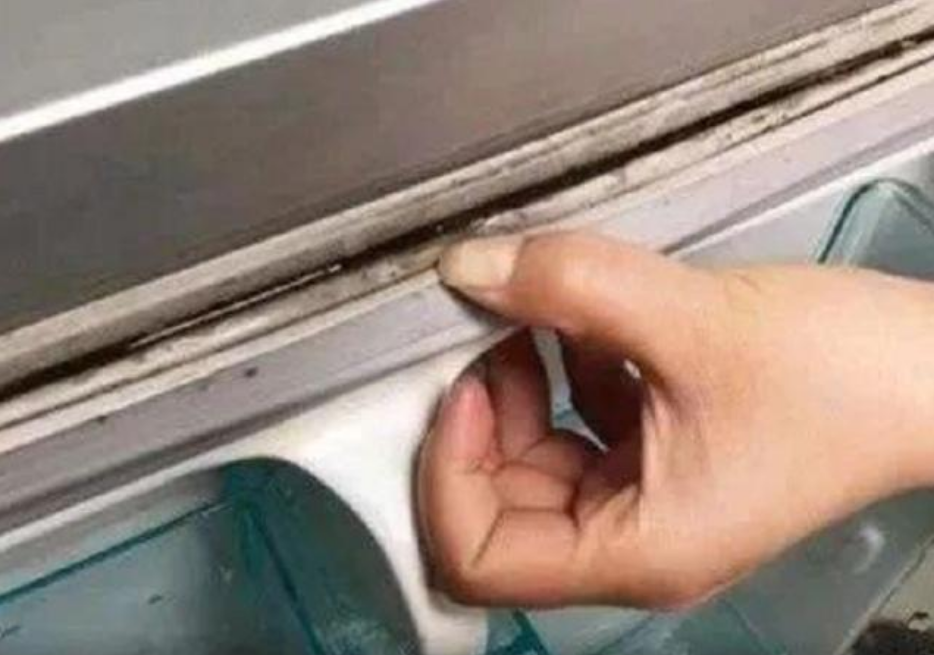冰箱门边的封条,发黑长霉很难清洁?用一"廉价货",洁净又省力