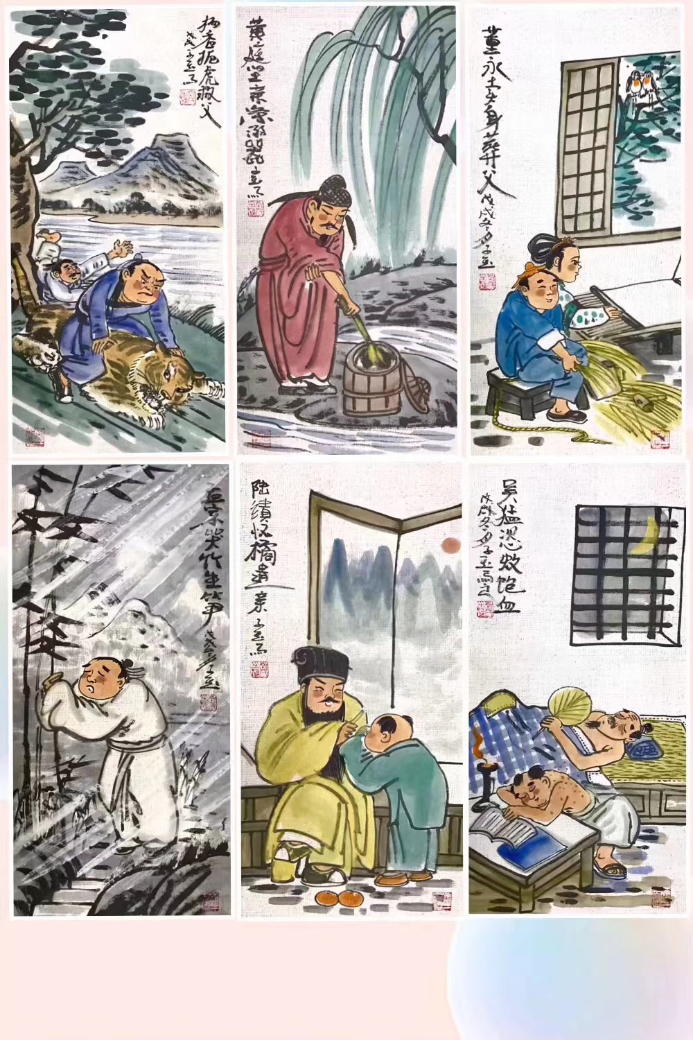 二十四孝图堪称国之重宝,24个孝子的故事是文化精髓,感恩节必读