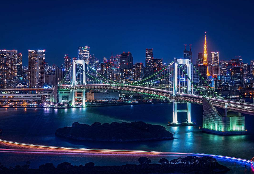 东京湾是日本本州岛中东部沿太平洋的海口,景色频繁出现在日剧中,如