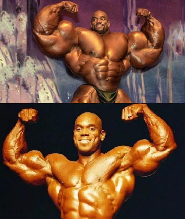 健身界经典ps照片,这才是真正的肌肉巨兽,你能看出修图痕迹吗?